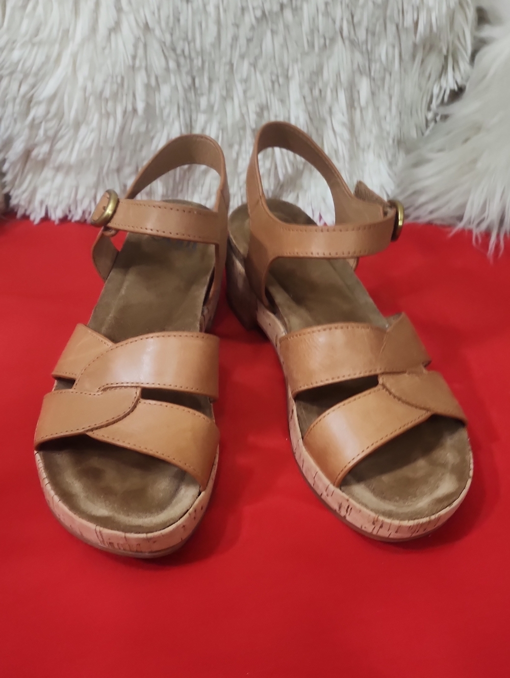 Sofft Interwoven Leather Cork Sandal - Capri